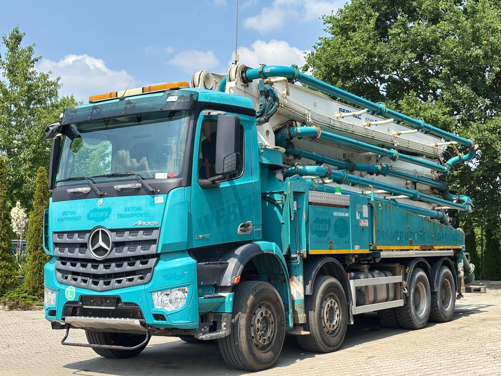 MB AROCS 3742 8x4 EURO6|POMPA DO BETONU SERMAC 5Z42